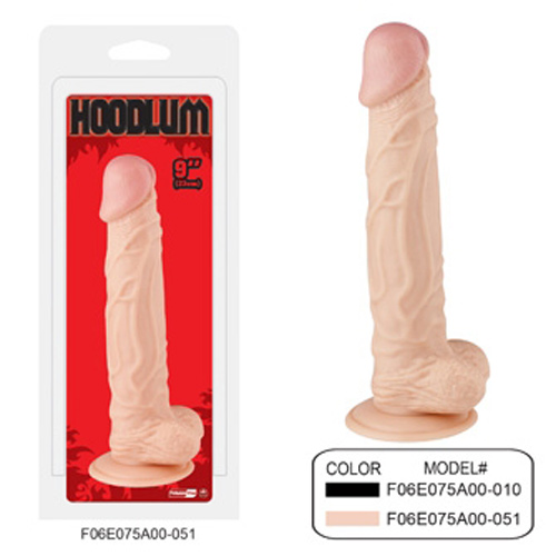 香港NMC*HOOD LUM 9吋逼真老二棒(吸盤設計)